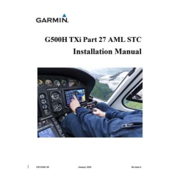 Garmin G500H TXi Part 27 AML STC Installation Manual 190-02401-00