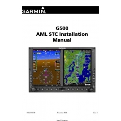Garmin G500 AML STC Installation Manual 190-01102-06 2009