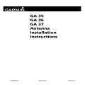 Garmin GA 35, 36, 37 Antenna Installation Instructions 190-00848-00