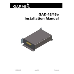 Garmin 43/43e Installation Manual 190-00899-00