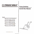 Troy-Bilt Sickle Bar Mower Parts Catalog 1998