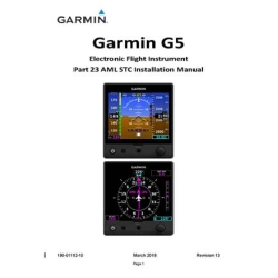 Garmin G5 Electronic Flight Instrument Part 23 AML STC Installation Manual 190-01112-10_v2018