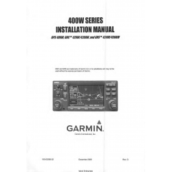 Garmin 400W Series GPS400W,GNC 420W/420AW and GNS 430W/430AW Installation Manual 190-00356-02_V08