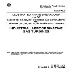 General Electric LM2500 Gas Generators/Turbines Illustrated Parts Breakdown GEK50336