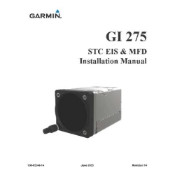 Garmin GI 275 STC EIS & MFD Installation Manual 190-02246-14_v2023