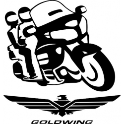 Goldwing 1800 Motorcycle Decal/Sticker! 7.5" wide by 7.95" high