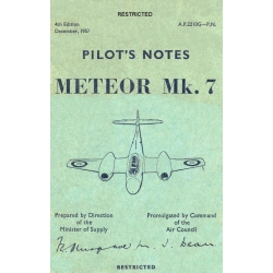 Gloster Meteor Mk. 7 Pilot's Notes
