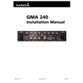 Garmin GMA 240 Installation Manual 190-00917-01
