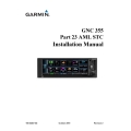 Garmin GNC 355 Part 23 AML STC Installation Manual 190-02207-A5