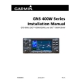 Garmin GNS 400W Series Installation Manual 190-00356-08_v2014-Rev-K