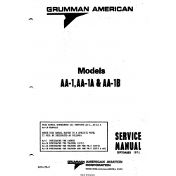 Grumman American Models AA-1, AA-1A & AA-1B Service Manual AA1B-136-2