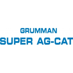 Grumman Super AG-CAT Aircraft Script,Decal,Stickers!
