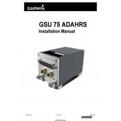 Garmin GSU 75 ADAHRS Installation Manual 190-01639-00