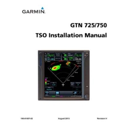 Garmin GTN 725/750 TSO Installation Manual 190-01007-02_v2013