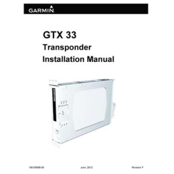 Garmin GTX 33 Transponder Installation Manual 190-00906-00