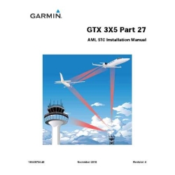 Garmin GTX 3X5 Part 27 AML STC Installation Manual 190-00734-20