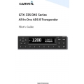 Garmin GTX 335/345 All in One ADS-B Transponder Pilot's Guide 190-01499-00_v2018