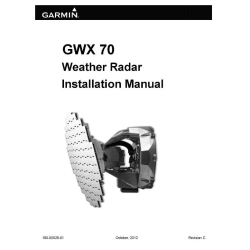 Garmin GWX 70 Weather Radar Installation Manual 190-00829-01
