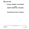 Beechcraft Hawker 800XP and 850XP Illustrated Parts Catalog IPC-800XP