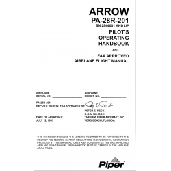 Piper Arrow PA-28R-201 SN 2844001 and UP Pilot's Operating Handbook and  Airplane Flight Manual VB-1612_v2018