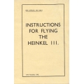 Heinkel III Instructions for Flying $2.95