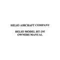 Helio Model HT-295 Owner's Manual