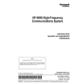 Rockwell Collins HF-9000 High-Frequency Communications System Instruction Book 523-0806627-506211