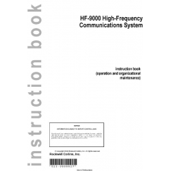 Rockwell Collins HF-9000 High-Frequency Communications System Instruction Book 2005