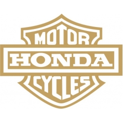 Honda Emblem Motorcyle Vinyl Stickers/Decals 3.5" wide