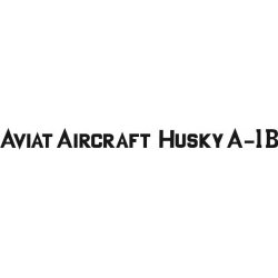 Aviat Aircraft Husky A-1B Decal/Sticker 1 3/4''high x 28 3/4''wide!