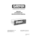 Garmin GPS100 Aviation Kit Installation Manual 190-00004-00