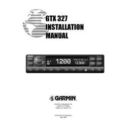 Garmin GTX 327 Installation Manual 190-00187-02_v00