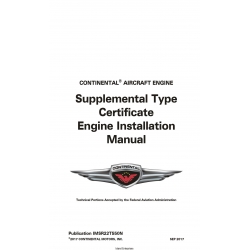 Continental Supplemental Type Certificate Engine Installation Manual IMSR22T550N