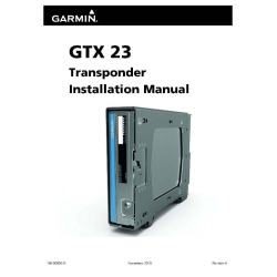 Garmin GTX 23 Transponder Installation Manual 190-00906-01