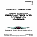 Continental TSIO-550-BCEG Permold Series Engine Installation and Operation Manual OI-18