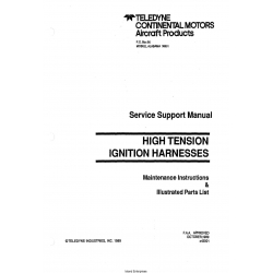 Continental High Tension Ignition Harnesses Service Support Manual