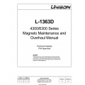 Unison L-1363D 4300/6300 Series Magneto Maintenance and Overhaul Manual