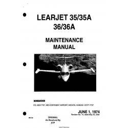Learjet 35-35A 36-36A Maintenance Manual MM-99