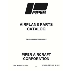 Piper PA-44-180/180T Seminole Airplane Parts Catalog 761-663_v2015