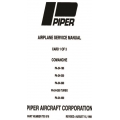 Piper Comanche Service Manual PA-24-180/250/260/400 v1998 Part # 753-516