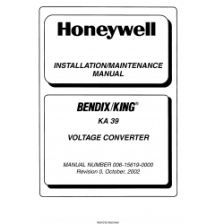 Bendix King KA 39 Voltage Converter Installation/Maintenance Manuak 006-15619-0000