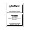 Bendix King KAC 952 Power Amplifier Antenna Coupler Maintenance Manual 006-05380-0000