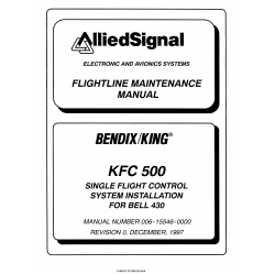 Bendix King KFC 500 Single Flight Control System Installation for Bell 430 006-15546-0000