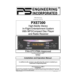 PS Engineering PXE7300 Installation and Operation Manual P/N 200-973-0002