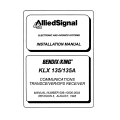 Bendix King KLX 135/135A Communications Transceiver/GPS Receiver Installation Manual 006-10500-0003 Rev 3