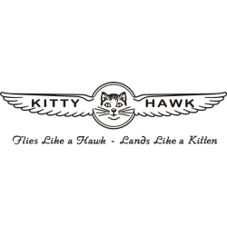 Kitty Hawk Aircraft Decal,Stickers!