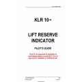 Bendix/King KLR 10 Lift Reserve Indicator Pilot's Guide 
