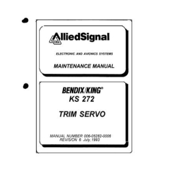 Bendix King KS 272 Trim Servo Maintenance Manual 006-05282-0006