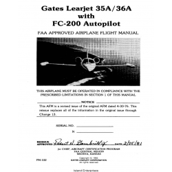 Gates Learjet 35A-36A FC-200 Autopilot Flight Manual 