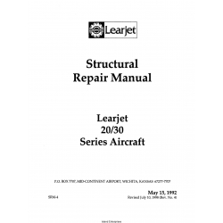 Learjet 20-30 Series Structural Repair Manual SRM-4